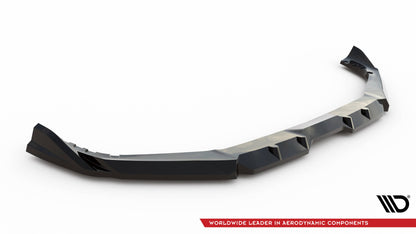 Maxton Front Ansatz V.1 für BMW X5 M F95 Facelift schwarz Hochglanz