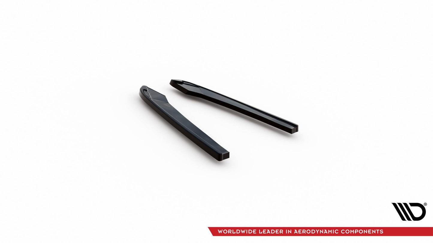 Maxton Heck Ansatz Flaps Diffusor für Audi A4 Competition B9  schwarz Hochglanz