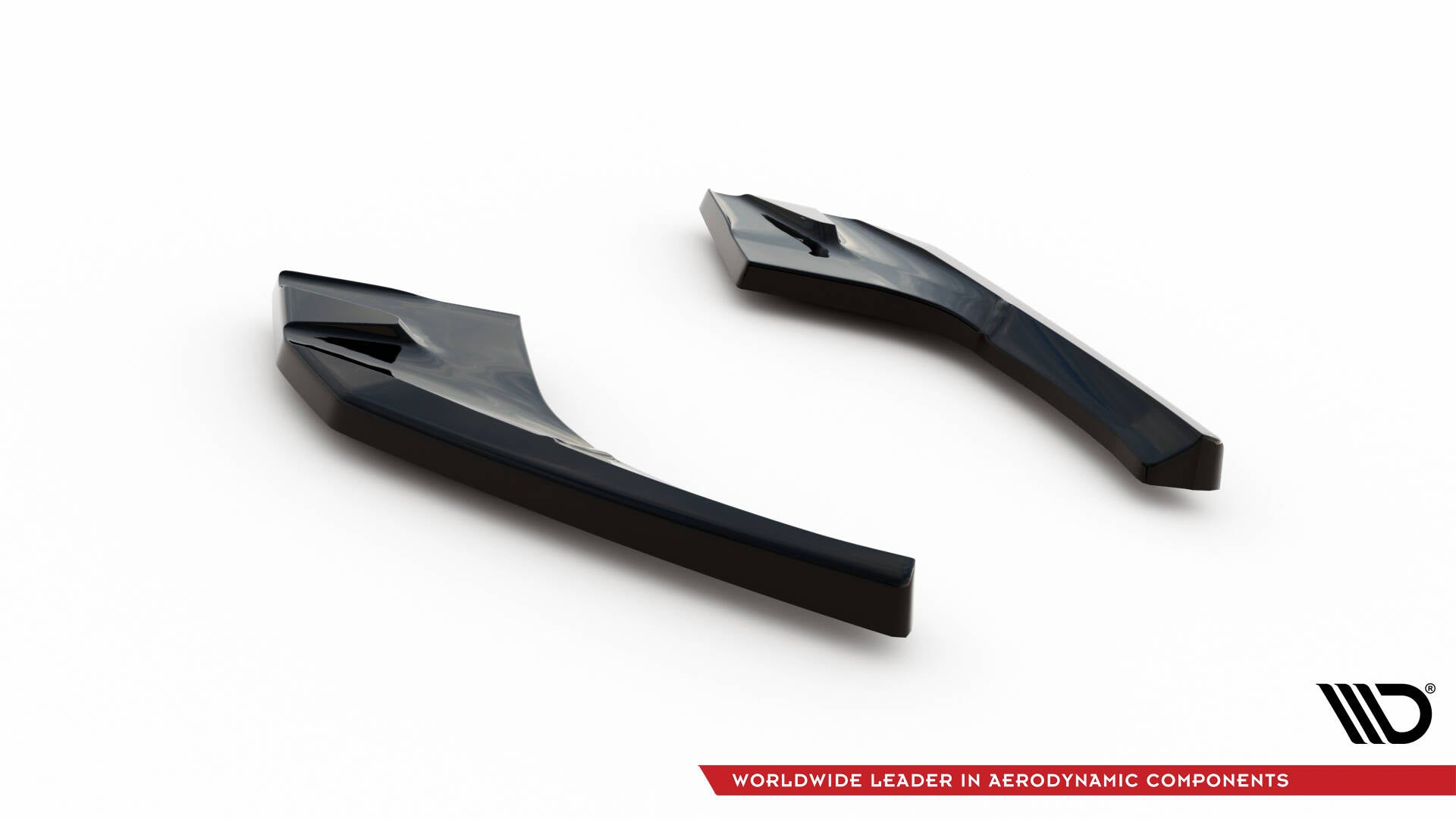 Maxton Heck Ansatz Flaps Diffusor V.2 für Audi S3 / A3 S-Line Sportback 8V Facelift schwarz Hochglanz