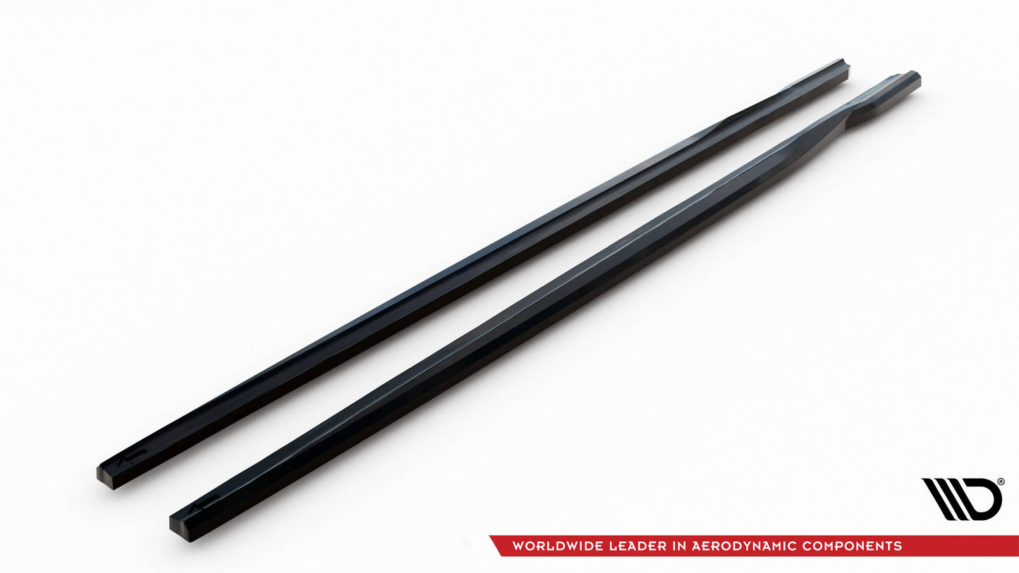 Maxton Seitenschweller Ansatz für V.1 für BMW 2 Coupe G42 schwarz Hochglanz