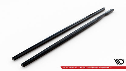 Maxton Seitenschweller Ansatz für V.1 für BMW 2 Coupe G42 schwarz Hochglanz