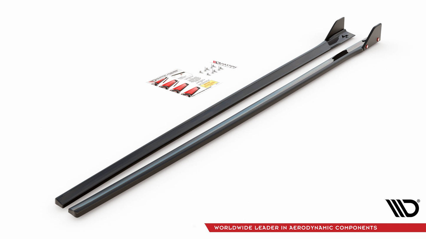 Maxton Seitenschweller Ansatz für V.5 + Flaps Hyundai I30 N Mk3 / Mk3 FL Hatchback/Fastback