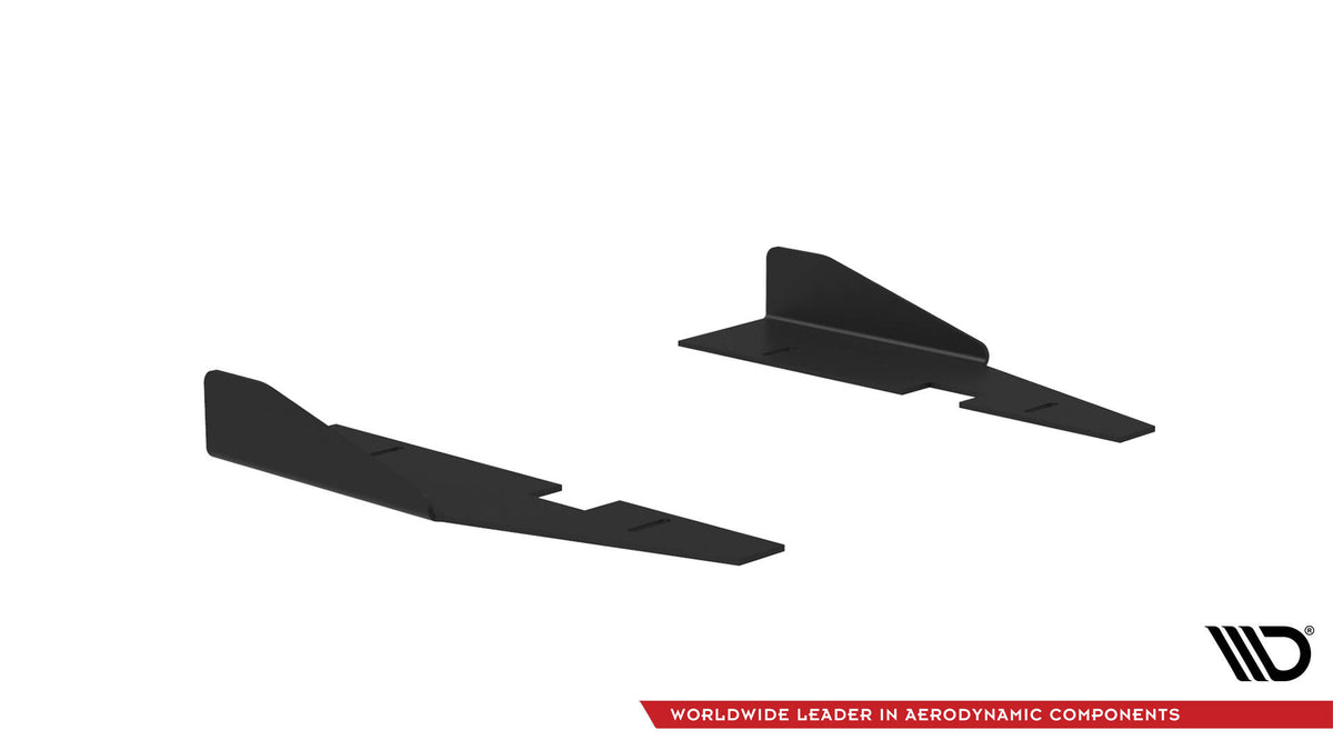 Maxton Side Flaps Kia Stinger GT / GT-Line / Standard Mk1 schwarz Hochglanz