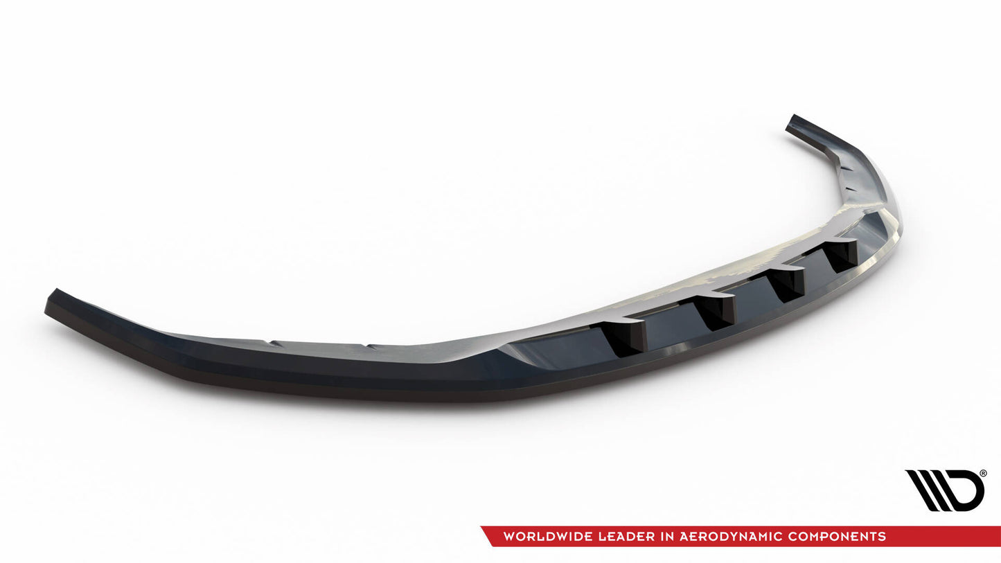 Maxton Front Ansatz V.1 für BMW 5er G30 / G31 Facelift schwarz Hochglanz