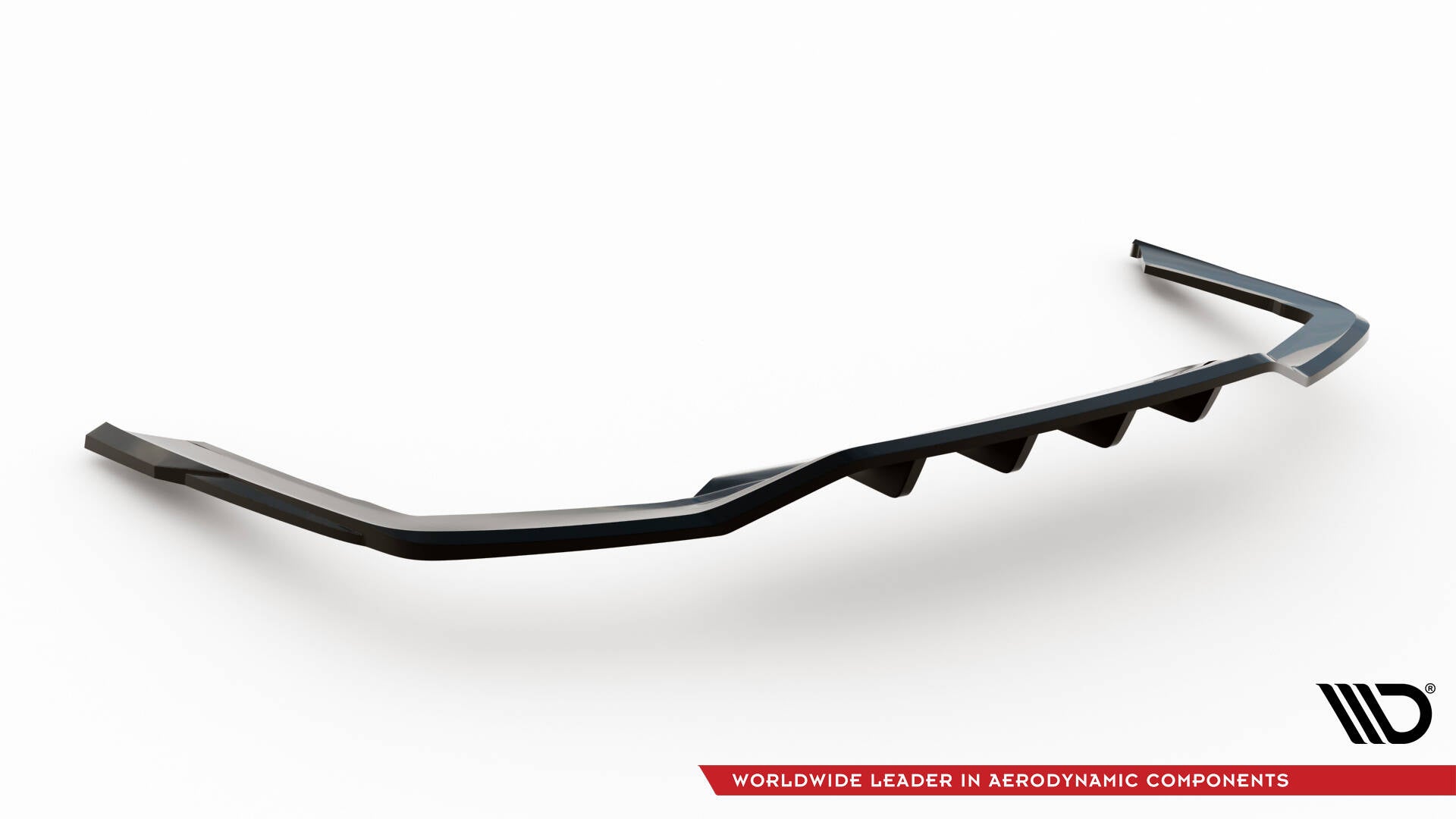 Maxton Hinten Splitter (mit einem vertikalem balken) V.2 BMW 7 G11 M-Paket Facelift schwarz Hochglanz