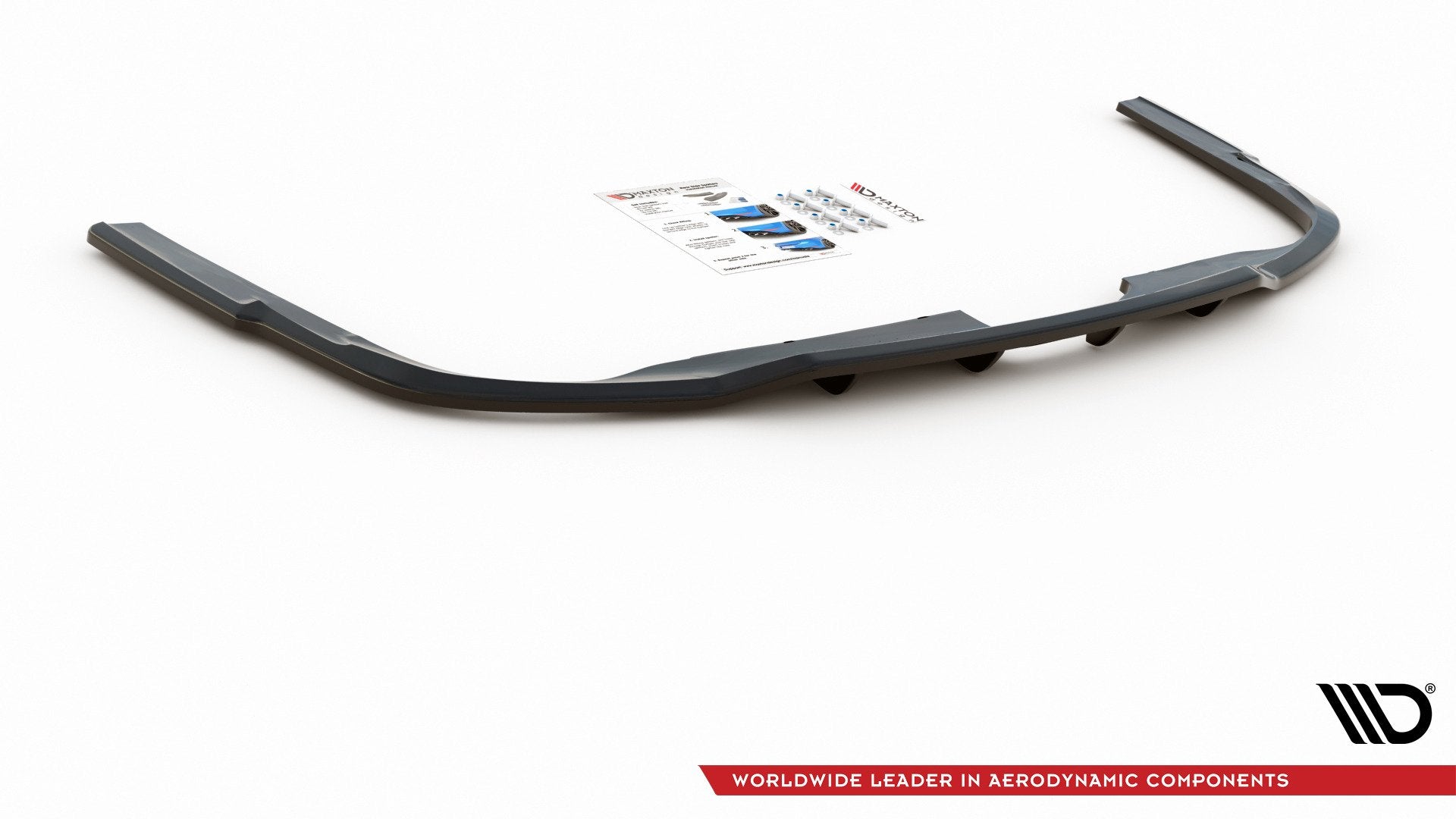 Maxton Mittlerer Diffusor Heck Ansatz DTM Look für Audi A6 S-Line C8 schwarz Hochglanz