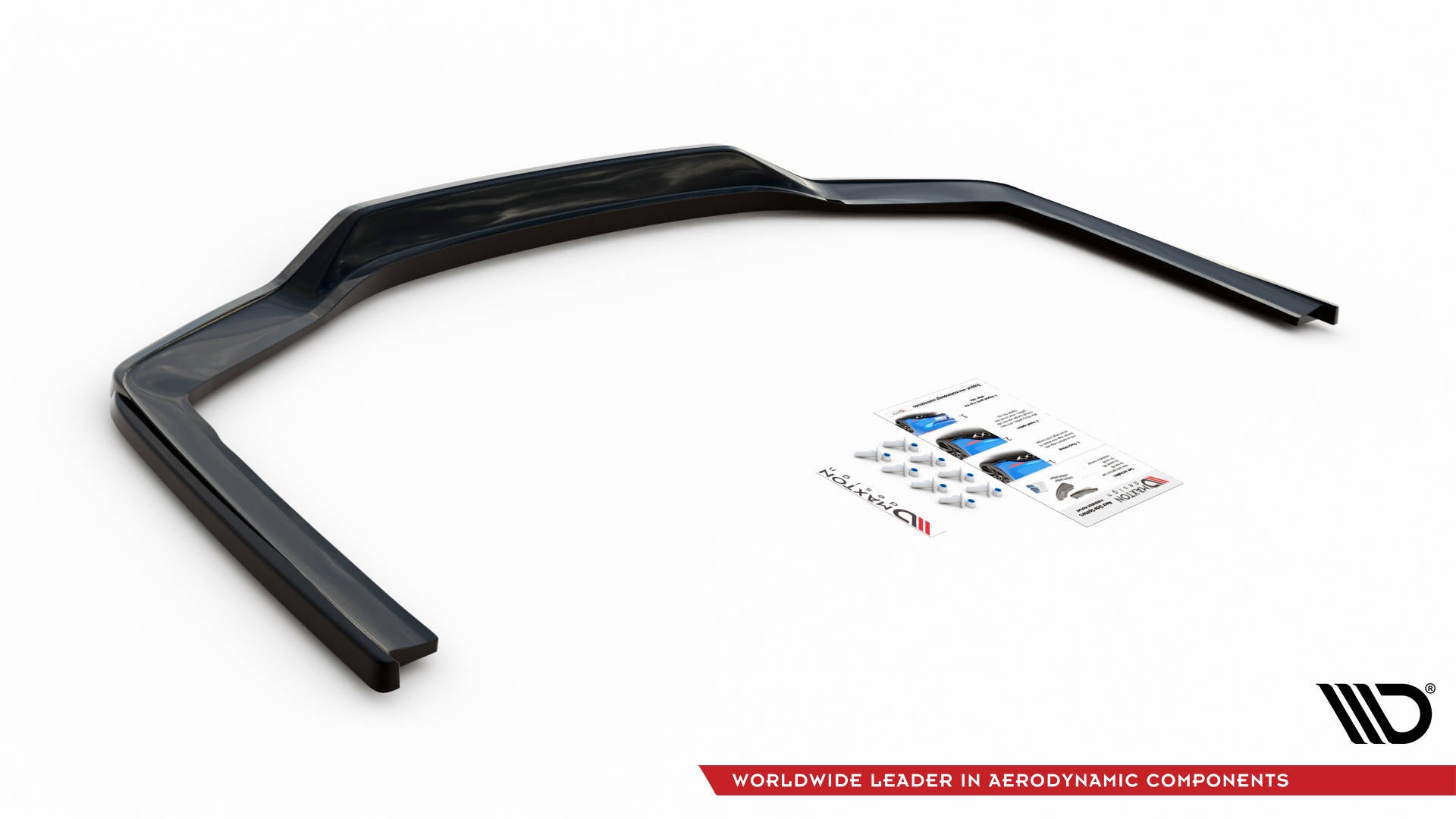 Maxton Hinten Splitter (mit einem vertikalem balken) V.1 BMW 7 M-Paket G11 Facelift schwarz Hochglanz