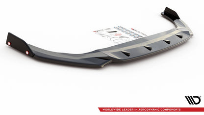Maxton Front Ansatz V.2 +Flaps für Volkswagen Golf 8 GTI