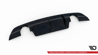 Maxton Diffusor Heck Ansatz für Jaguar XE R-Dynamic X760 Facelift schwarz Hochglanz