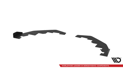 Maxton Front Flaps Kia Stinger GT / GT-Line / Standard Mk1 schwarz Hochglanz