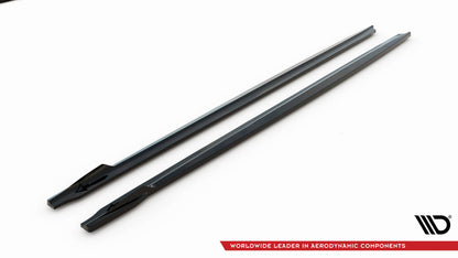 Maxton Seitenschweller Ansatz für V.2 für BMW 5er M-Paket G30 / G31 schwarz Hochglanz