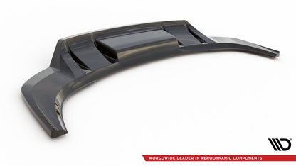 Maxton Mittlerer Diffusor Heck Ansatz DTM Look für Audi Q3 S-Line F3 schwarz Hochglanz