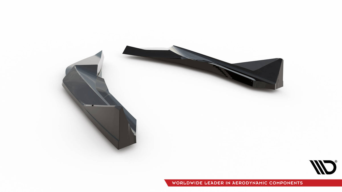 Maxton Heck Ansatz Flaps Diffusor V.4 für BMW M2 G87 schwarz Hochglanz