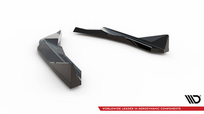 Maxton Heck Ansatz Flaps Diffusor V.4 für BMW M2 G87 schwarz Hochglanz