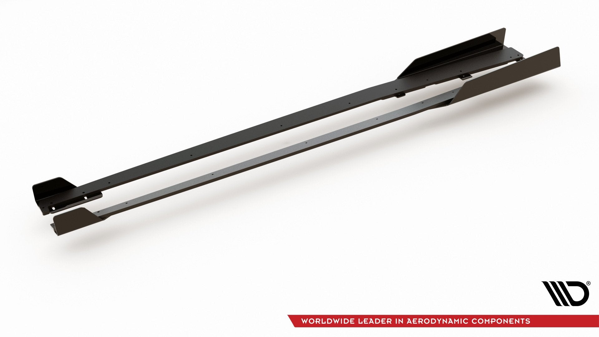 Maxton Robuste Racing Seitenschweller Ansatz für für + Flaps Audi RS3 8V Sportback schwarz Hochglanz
