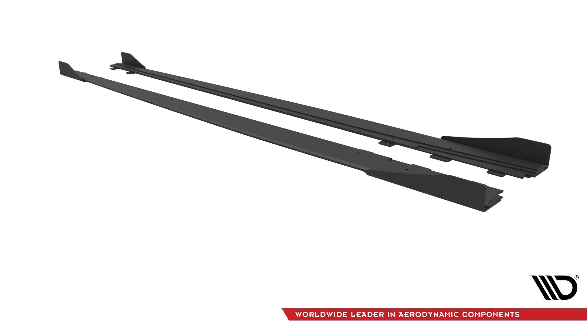 Maxton Street Pro Seitenschweller Ansatz für + Flaps Audi S3 / A3 S-Line Limousine 8V schwarz Hochglanz