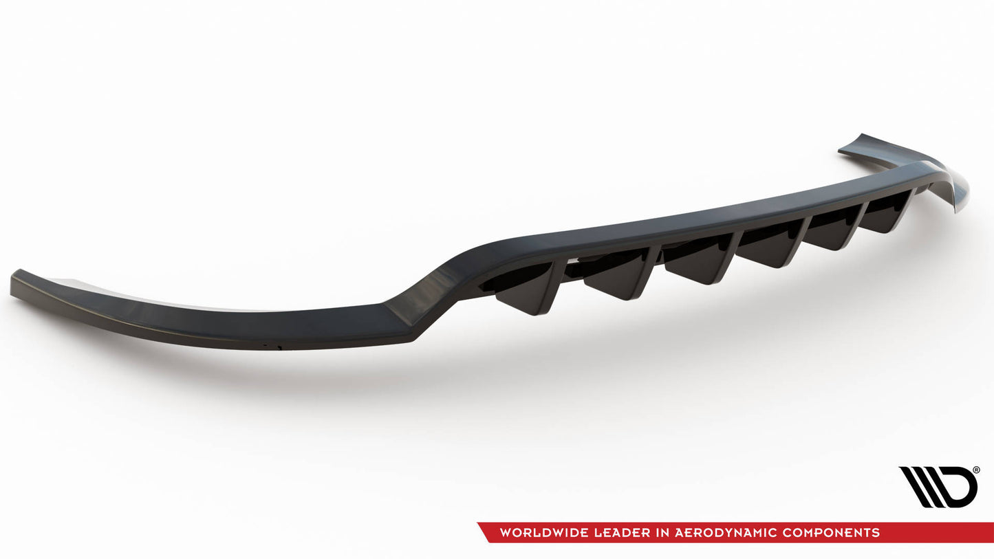 Maxton Mittlerer Diffusor Heck Ansatz DTM Look für Hyundai ix35 Mk1 schwarz Hochglanz