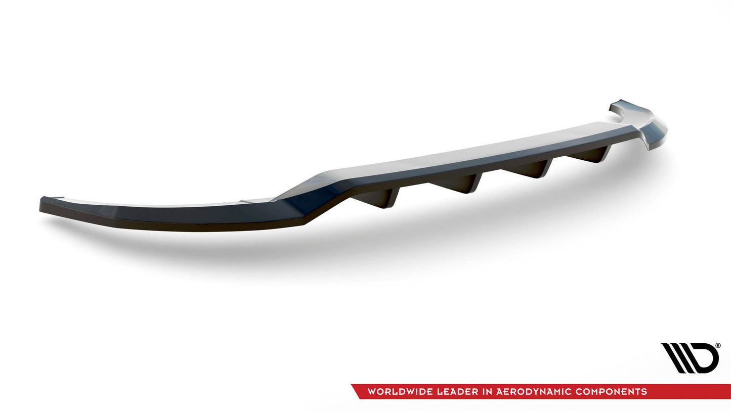 Maxton Mittlerer Diffusor Heck Ansatz DTM Look für Audi A3 Sportback 8Y schwarz Hochglanz