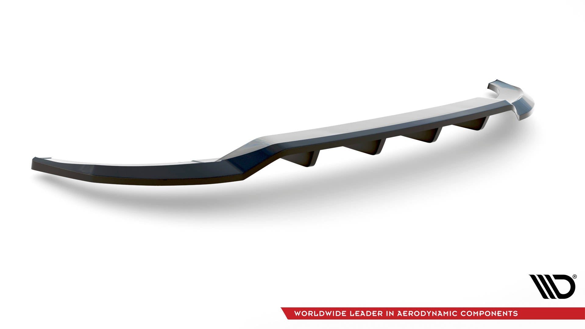 Maxton Mittlerer Diffusor Heck Ansatz DTM Look für Audi A3 Sportback 8Y schwarz Hochglanz