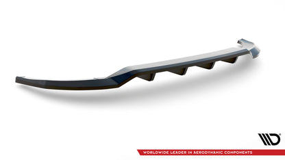 Maxton Mittlerer Diffusor Heck Ansatz DTM Look für Audi A3 Sportback 8Y schwarz Hochglanz