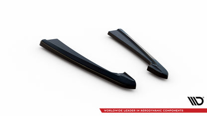 Maxton Heck Ansatz Flaps Diffusor V.2 für Audi RS7 C7 Facelift schwarz Hochglanz