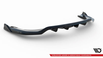 Maxton Mittlerer Diffusor Heck Ansatz DTM Look für BMW X5 M-Paket F15 schwarz Hochglanz