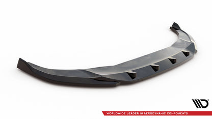 Maxton Front Ansatz V.1 für Audi Q3 S-Line F3 schwarz Hochglanz