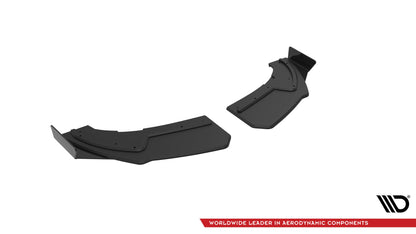Maxton Street Pro Heck Ansatz Flaps Diffusor +Flaps für Audi TT S-Line 8S schwarz Hochglanz