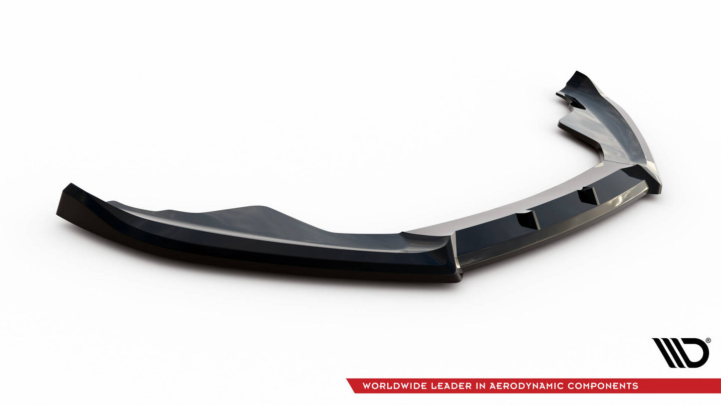 Maxton Front Ansatz V.2 für Audi S5 / A5 S-Line 8T schwarz Hochglanz