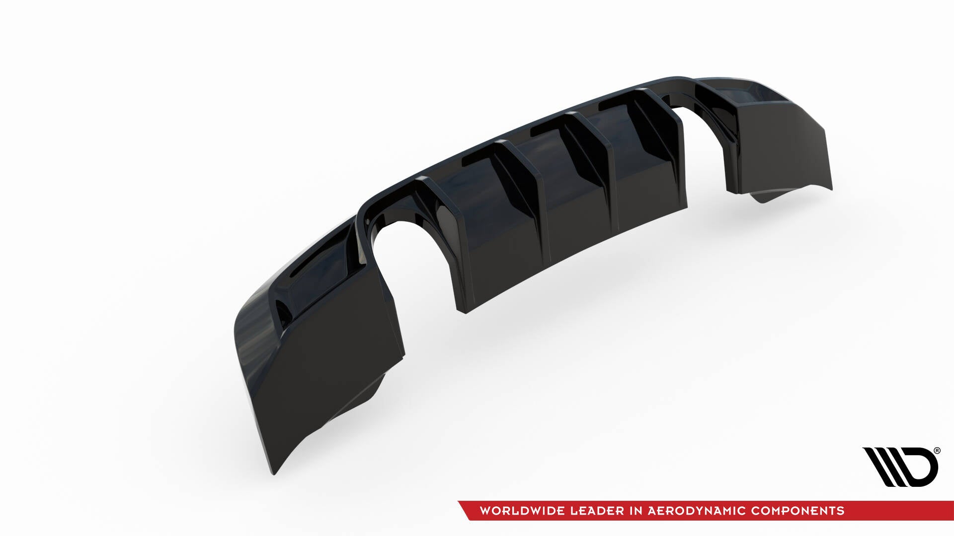 Maxton Diffusor Heck Ansatz für Audi TT S-Line 8S schwarz Hochglanz