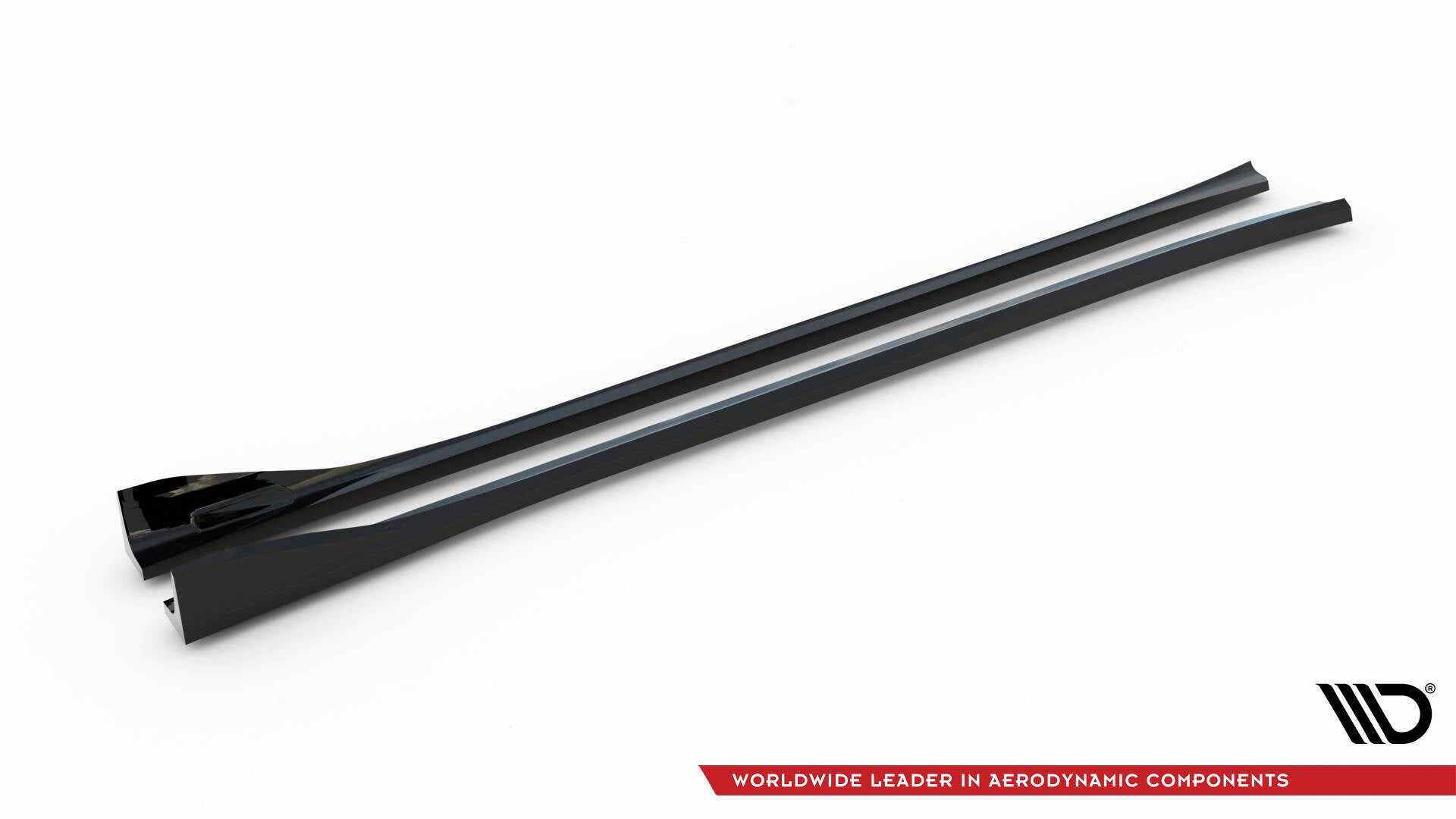 Maxton Seitenschweller Ansatz für BMW X3 M F97 Facelift schwarz Hochglanz