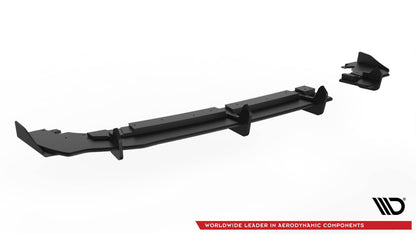 Maxton Robuste Racing Diffusor Heck Ansatz +Flaps für Ford Fiesta Mk8 ST schwarz Hochglanz