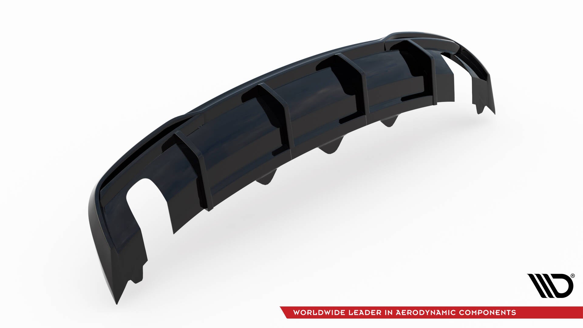 Maxton Diffusor Heck Ansatz für Audi A5 Coupe 8T Facelift (Version mit Einzelauspuff auf beiden Seiten)