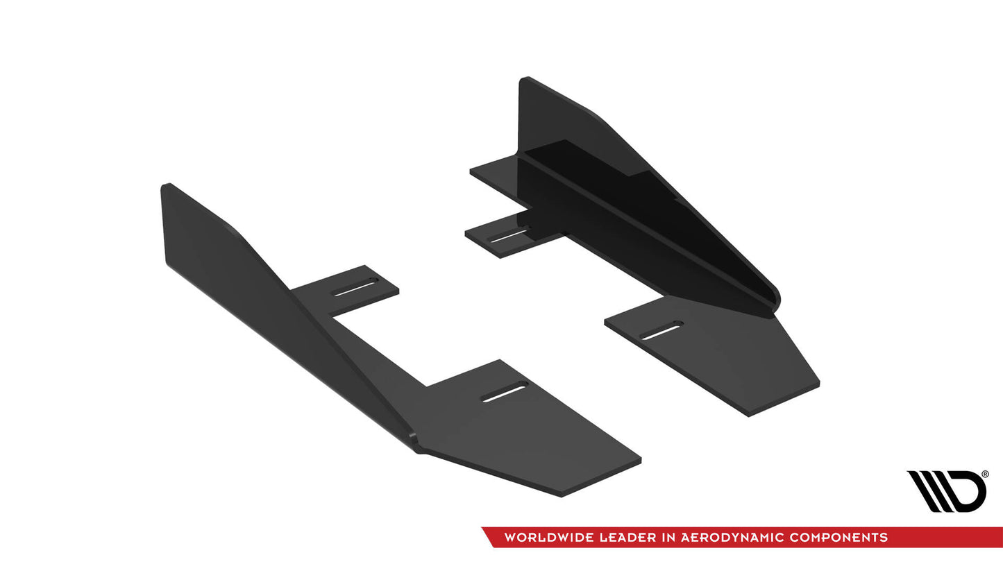 Maxton Side Flaps Audi RS3 Limousine 8V Facelift schwarz Hochglanz
