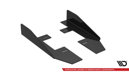 Maxton Side Flaps Audi RS3 Limousine 8V Facelift schwarz Hochglanz
