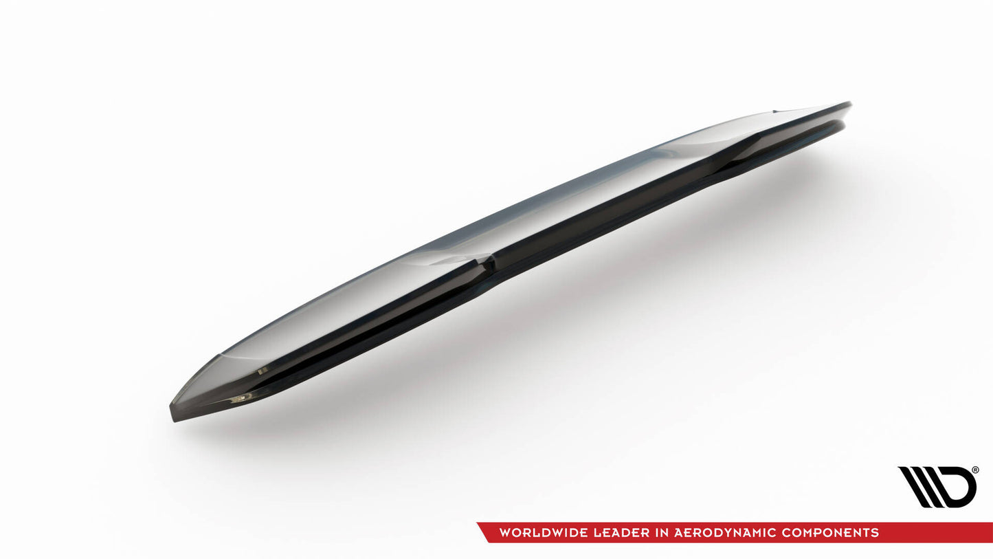 Maxton Spoiler CAP für 3D Audi S3 / A3 S-Line Sportback / Hatchack 8V schwarz Hochglanz