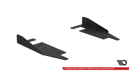 Maxton Side Flaps Kia Stinger GT / GT-Line / Standard Mk1 schwarz Hochglanz