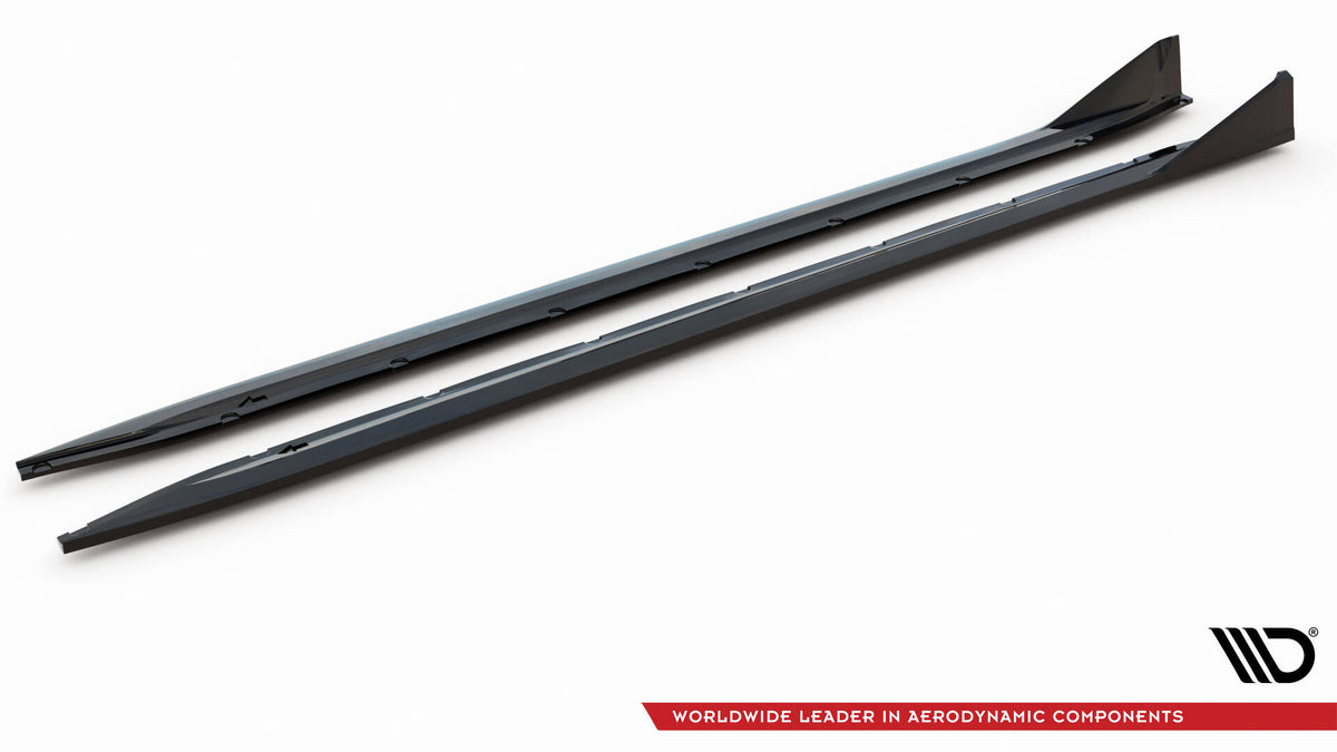 Maxton Seitenschweller Ansatz für V.3 für CSL Look BMW M4 G82 schwarz Hochglanz