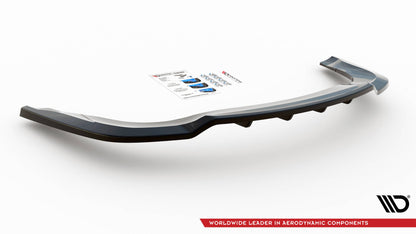 Maxton Mittlerer Diffusor Heck Ansatz DTM Look für Bentley Continental GT V8 S Mk2 schwarz Hochglanz