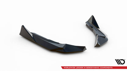 Maxton Heck Ansatz Flaps Diffusor V.6 für BMW M2 G87 schwarz Hochglanz