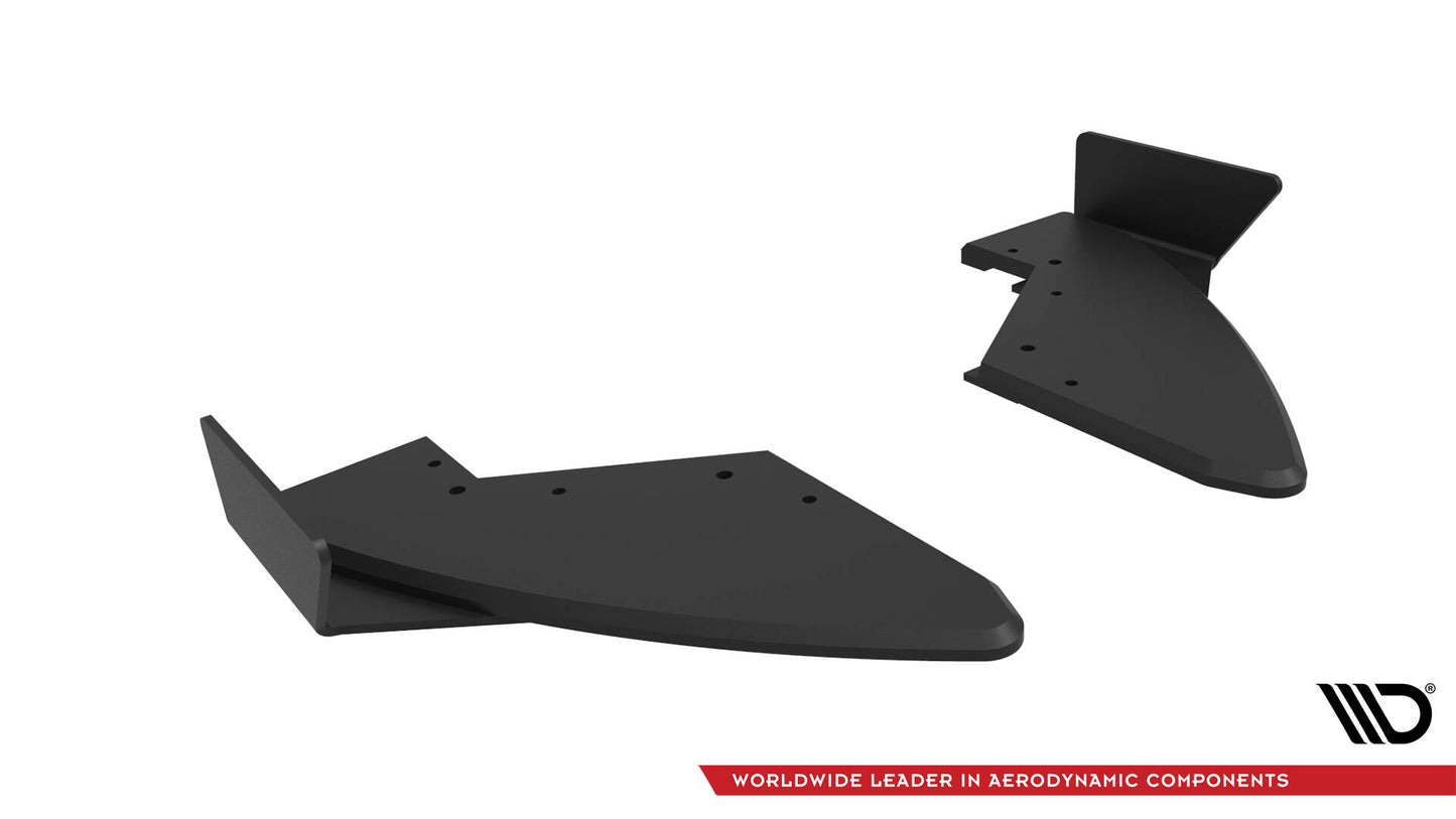 Maxton Street Pro Heck Ansatz Flaps Diffusor +Flaps für Audi TT S 8S Facelift schwarz Hochglanz