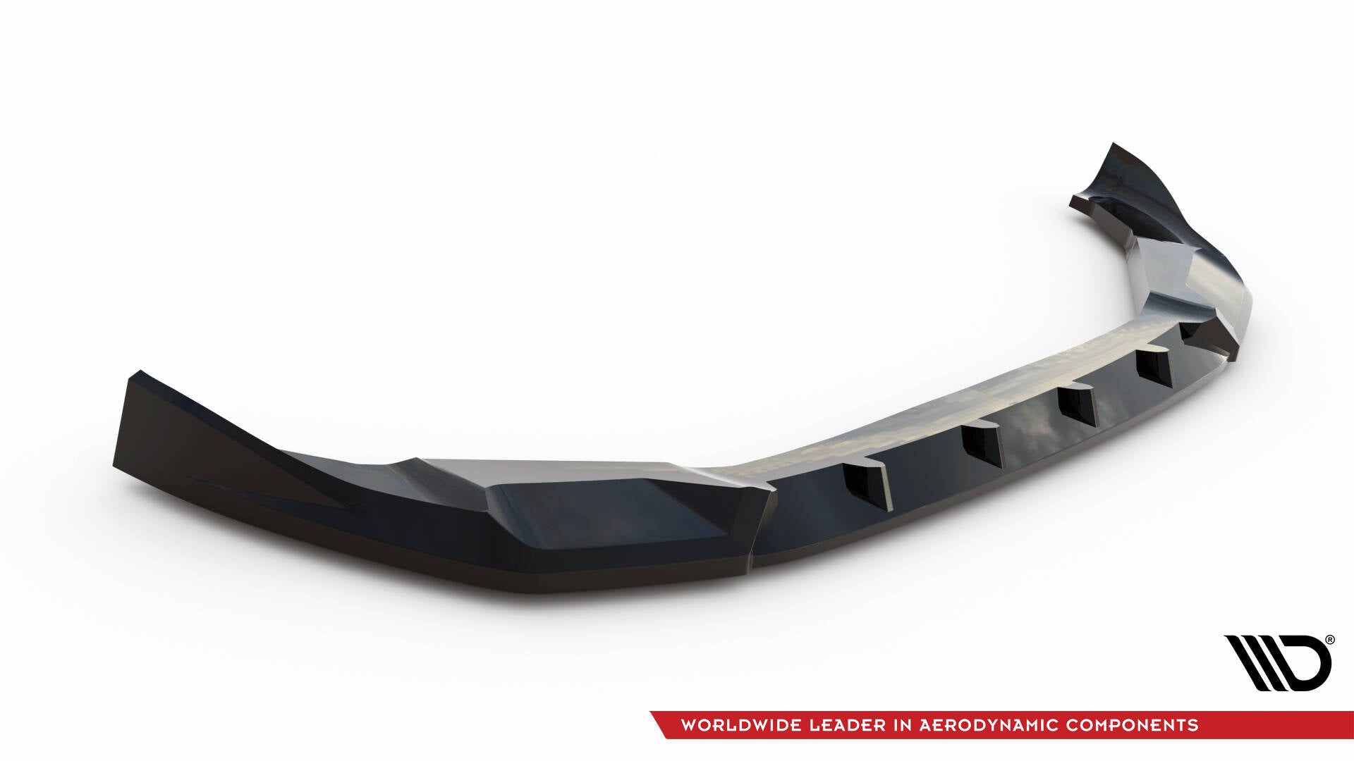 Maxton Front Ansatz V.1 für BMW X3 M F97 Facelift schwarz Hochglanz