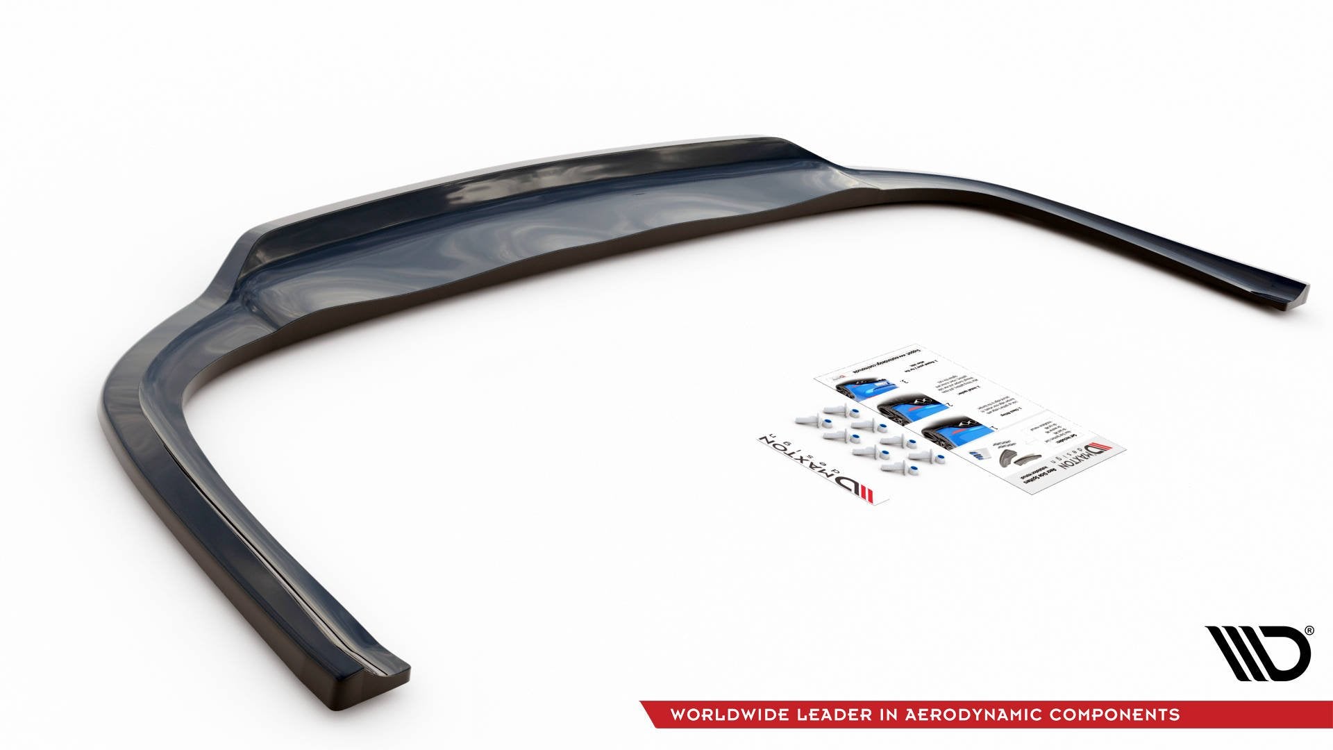 Maxton Mittlerer Diffusor Heck Ansatz DTM Look für Audi A8 D4 Facelift schwarz Hochglanz