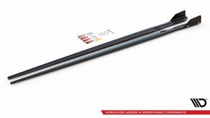 Maxton Seitenschweller Ansatz für V.1 für + Flaps BMW M8 Gran Coupe F93 / 8 Gran Coupe M-Paket G16