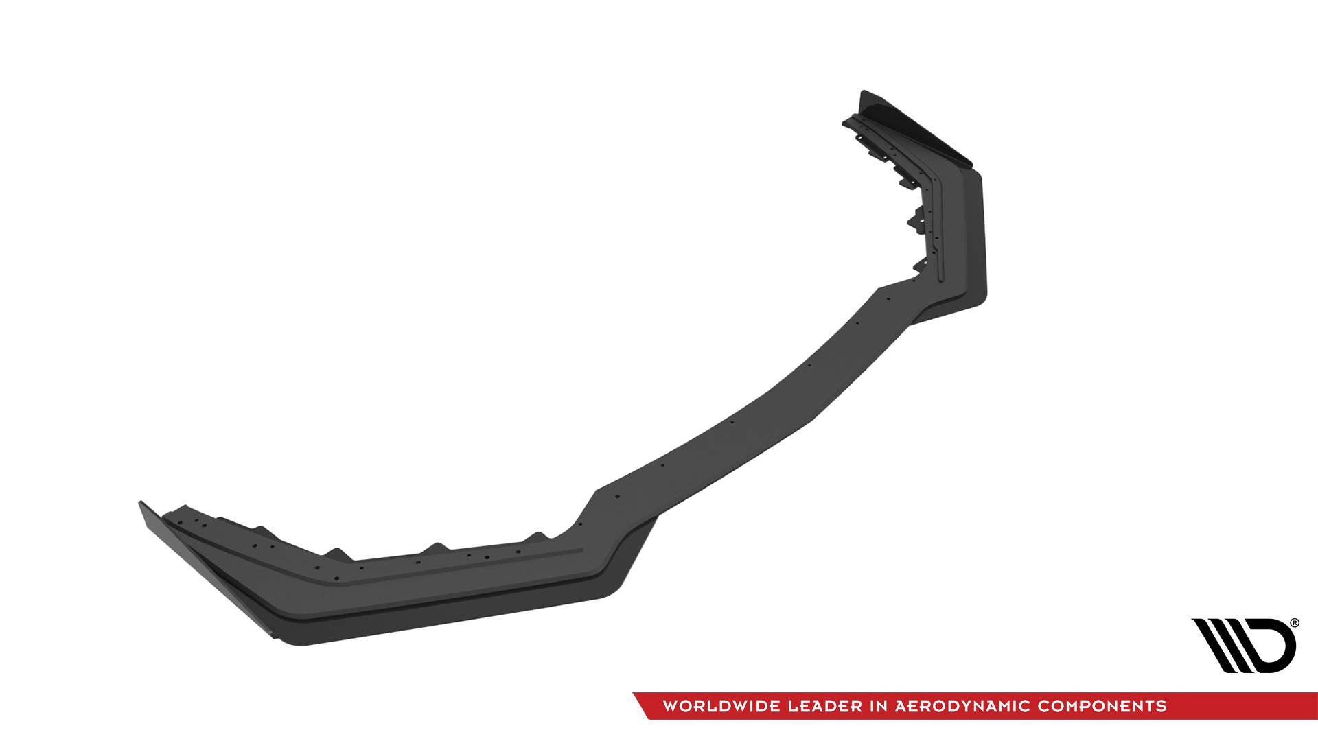 Maxton Street Pro Front Ansatz für V.1 für  + Flaps Ford Mustang GT Mk6 Facelift schwarz Hochglanz