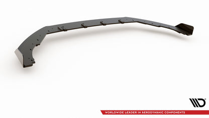 Maxton Robuste Racing Front Ansatz für passend +Flaps für Ford Focus ST / ST-Line Mk4 schwarz Hochglanz