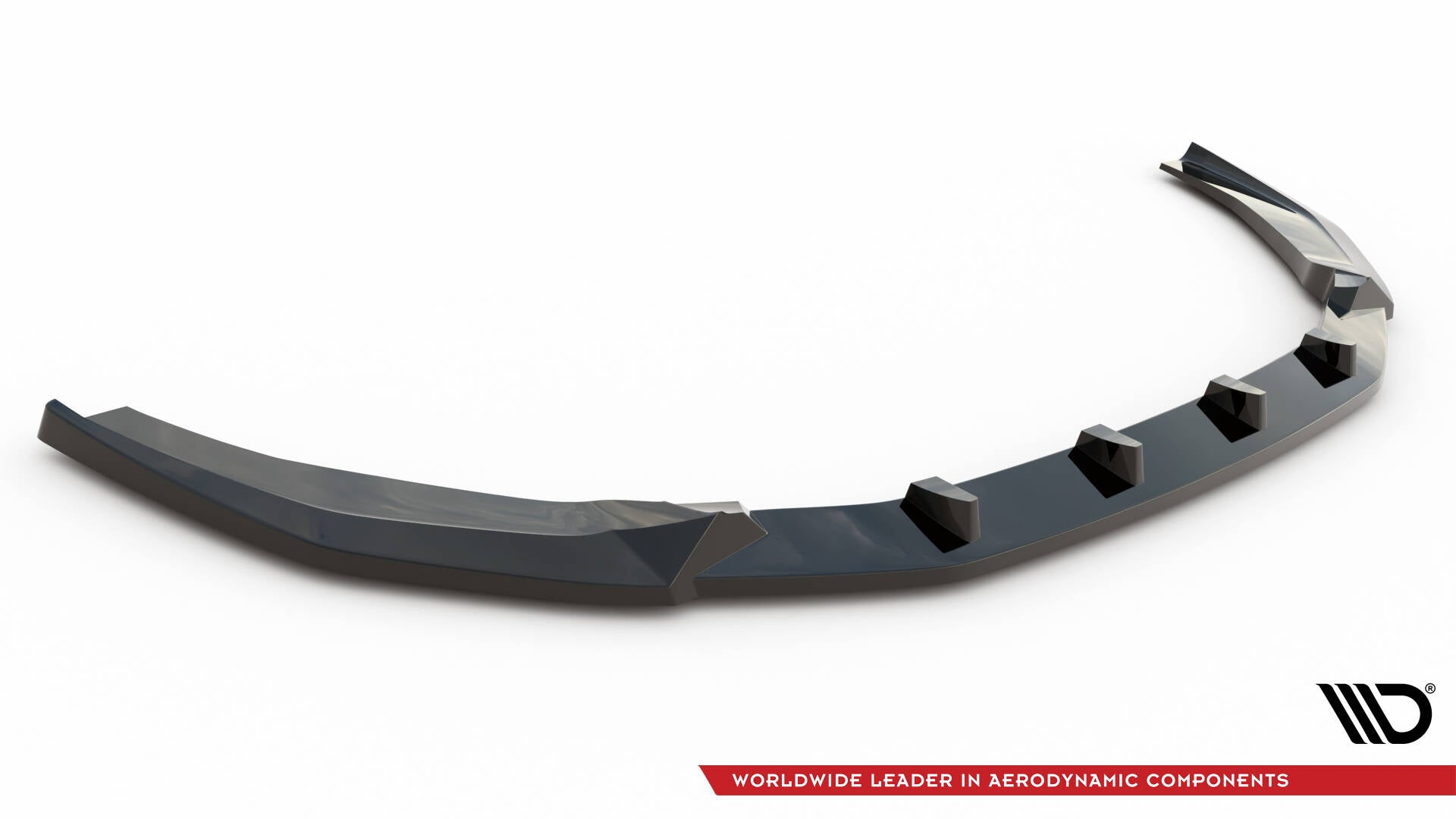 Maxton Front Ansatz V.2 für Audi RS4 B9 Facelift schwarz Hochglanz