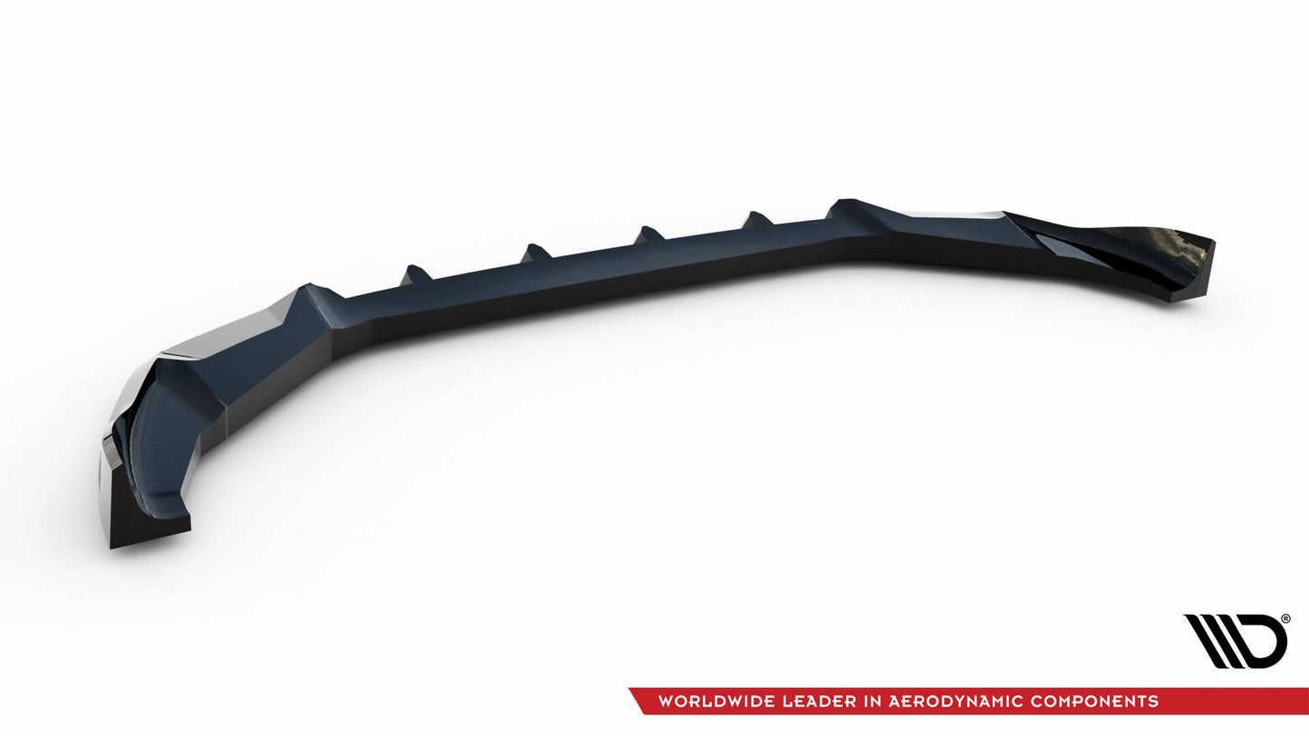 Maxton Front Ansatz V.1 für BMW X3 M F97 Facelift schwarz Hochglanz