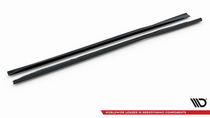 Maxton Seitenschweller Ansatz für Ford Mondeo Sport Mk5 Facelift / Fusion Sport Mk2 Facelift schwarz Hochglanz