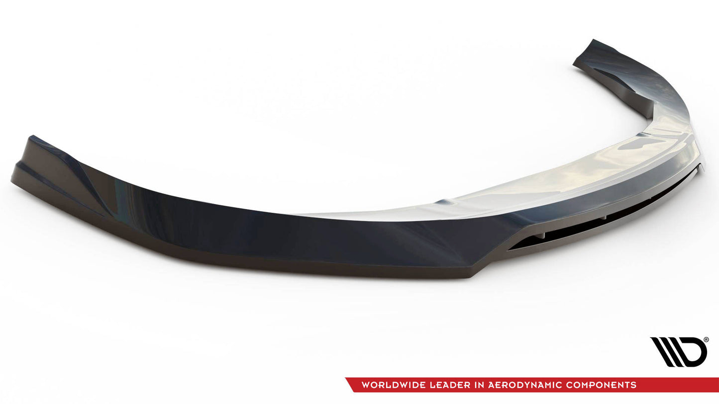Maxton Front Ansatz V.3 für Audi e-Tron GT / RS GT Mk1 schwarz Hochglanz